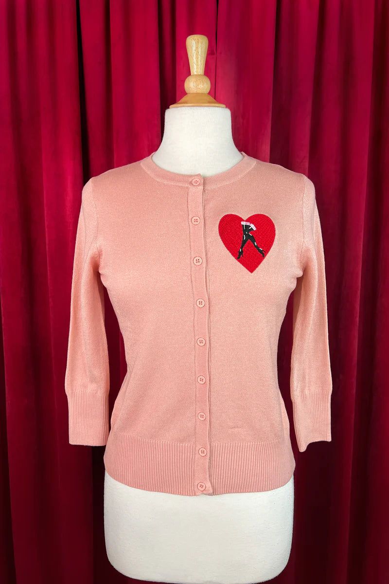 Cardigan Step into love - rose (précommande) sold by Vintage Romance product image thumbnail 3