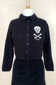 Cardigan MM Skull (Précommande) sold by Vintage Romance