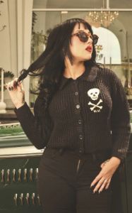 Cardigan MM Skull (Précommande) sold by Vintage Romance