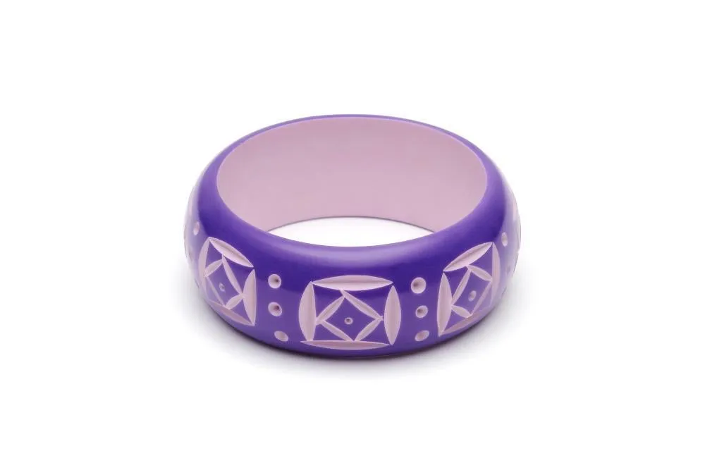 Bracelet large fakelite violet sold by Vintage Romance