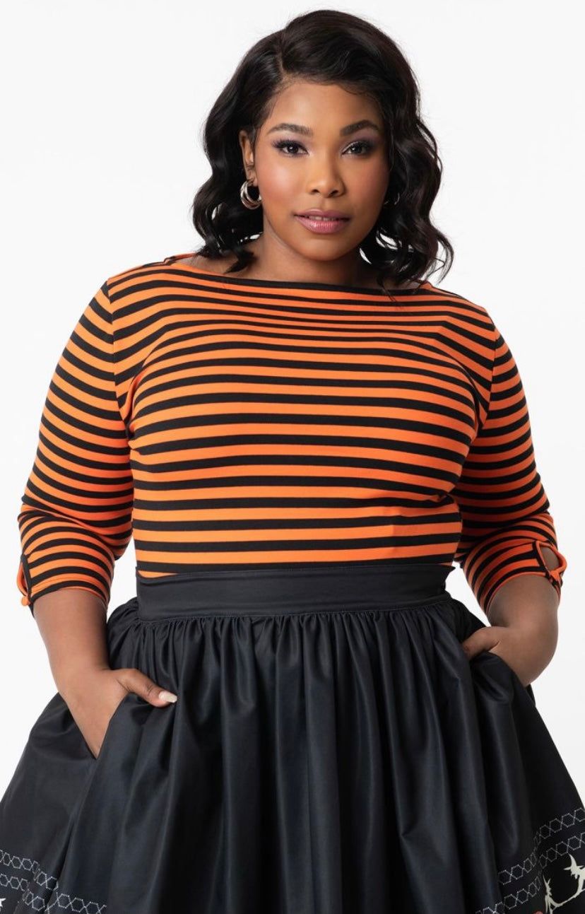 Chandail Lydia (orange) sold by Vintage Romance product image thumbnail 3