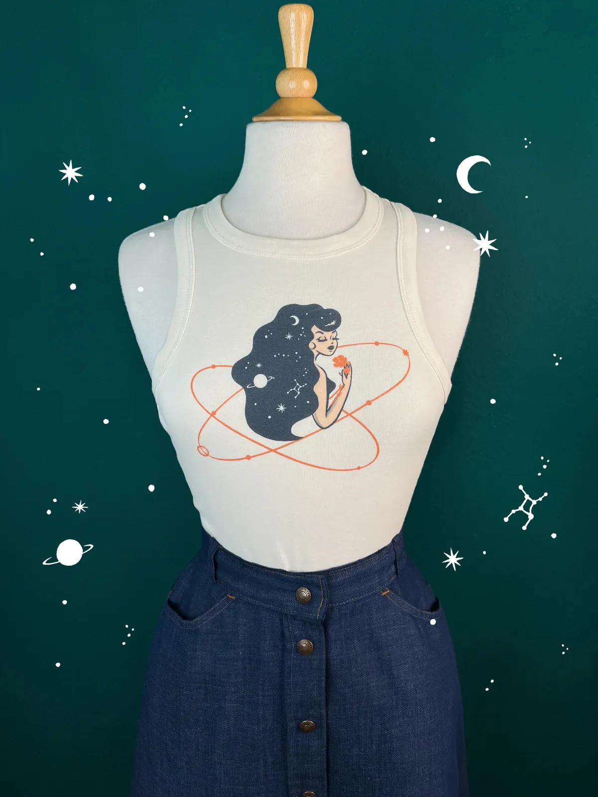 Camisole Starry night (précommande) sold by Vintage Romance