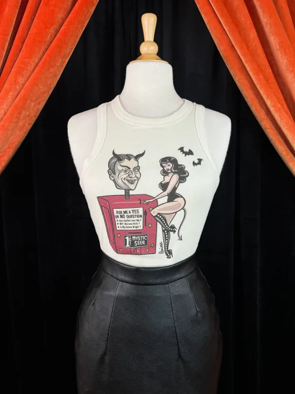 Camisole Devil’s fortune rib racer (précommande) sold by Vintage Romance