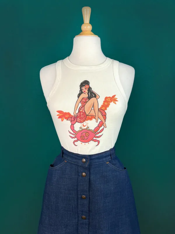 Camisole Aloha moon crab (précommande) sold by Vintage Romance