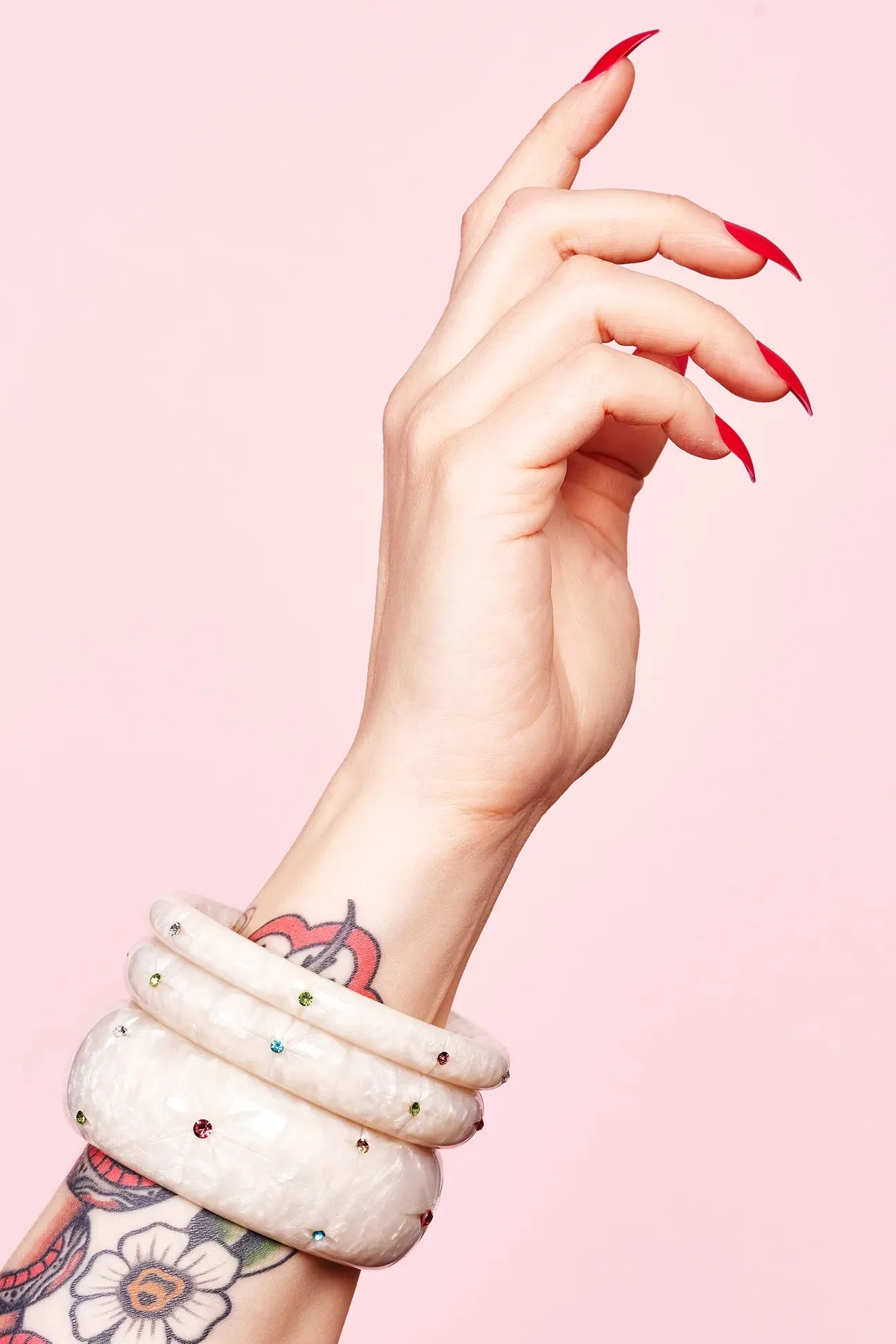 Bracelet large frosted gems sold by Vintage Romance product image thumbnail 3