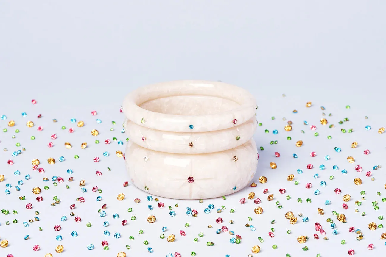 Bracelet large frosted gems sold by Vintage Romance product image thumbnail 2