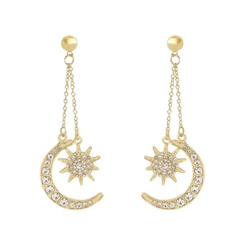 Boucles d’oreilles nuit et jour - or sold by Vintage Romance