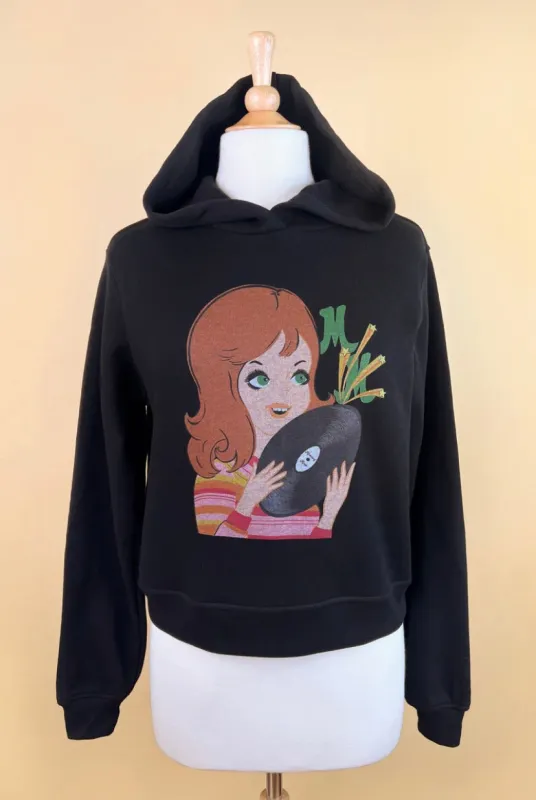 Hoodie record party - noir (précommande) sold by Vintage Romance