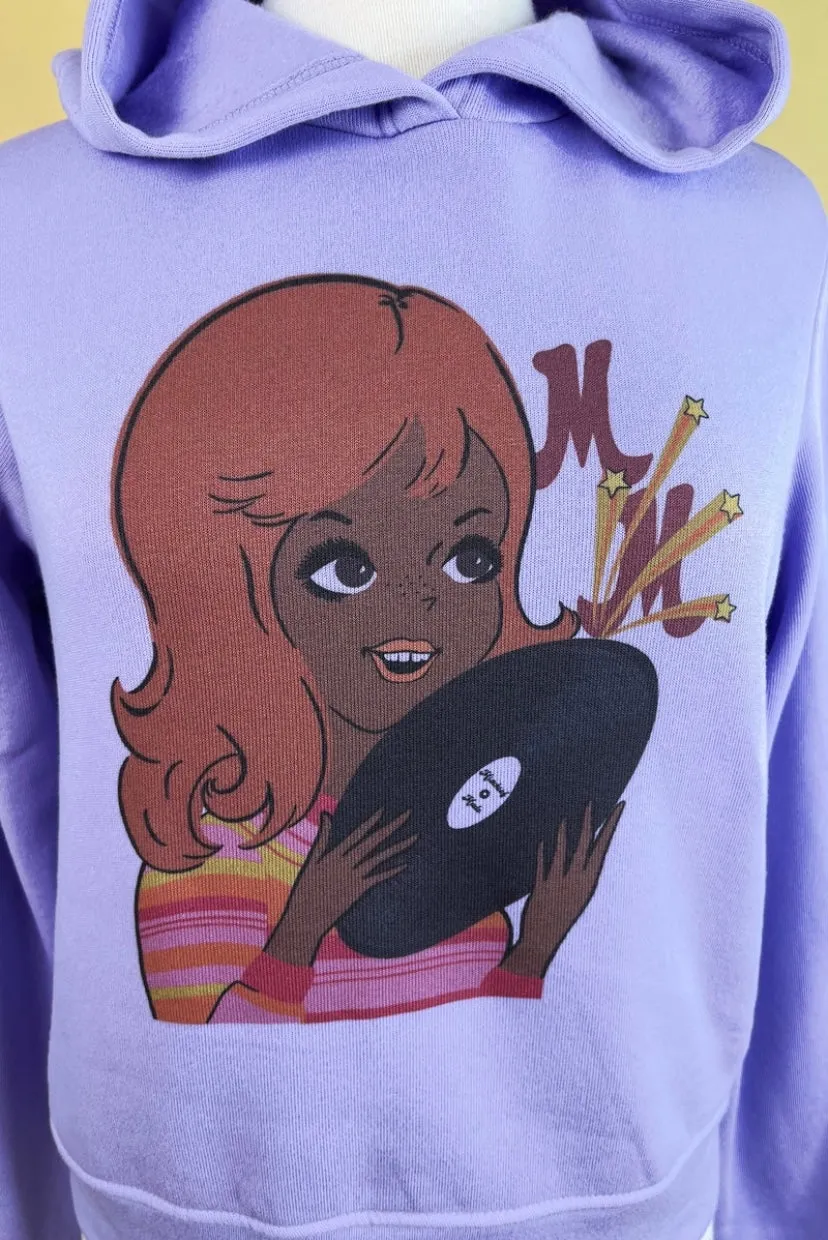 Hoodie record party - lavande (précommande) sold by Vintage Romance product image thumbnail 4