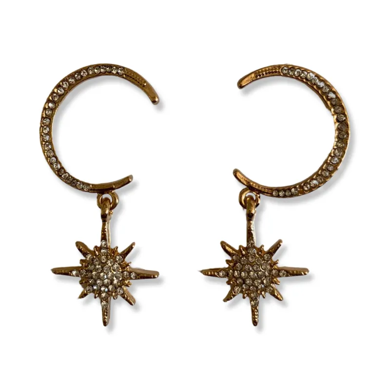 Boucles d’oreilles Luna - Or sold by Vintage Romance
