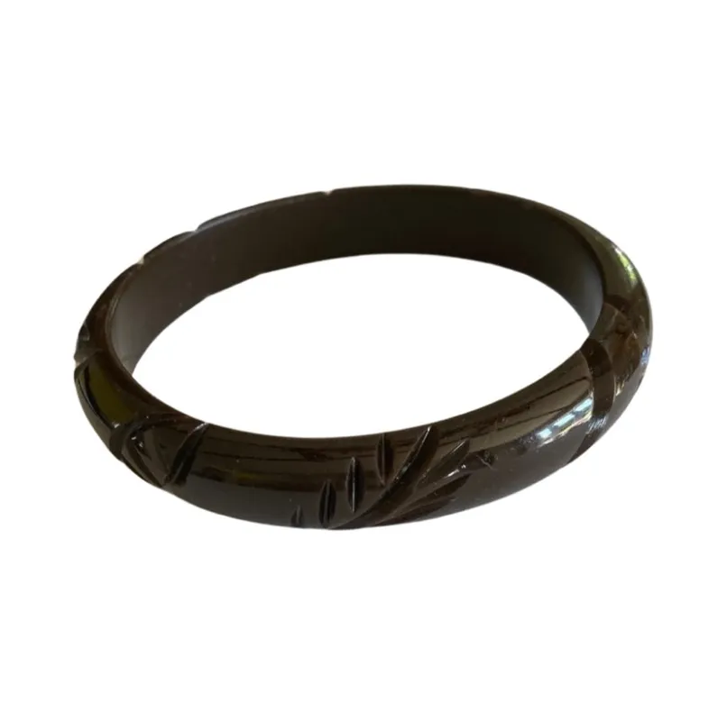 Bracelet fakelite dark sold by Vintage Romance