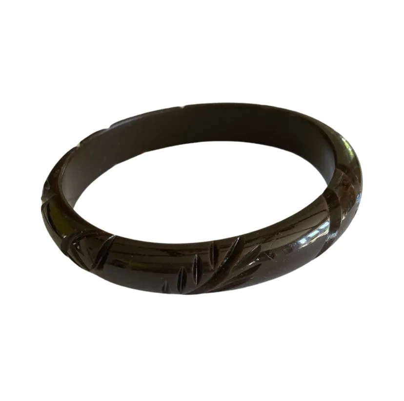 Bracelet fakelite dark sold by Vintage Romance