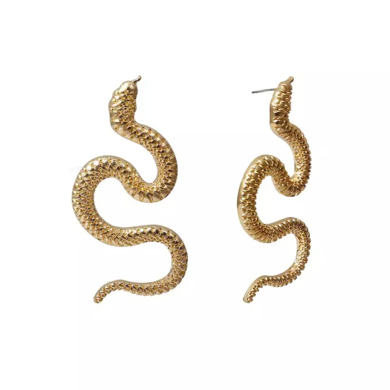 Boucles d’oreilles Serpent Or sold by Vintage Romance
