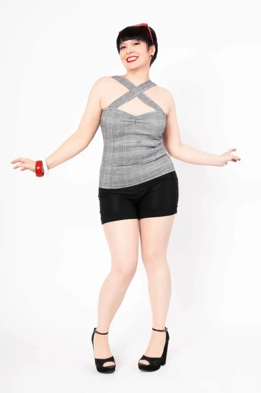 Camisole Vavavoom pied de poule sold by Vintage Romance