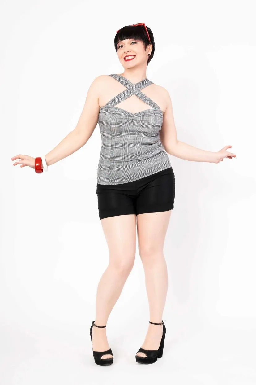 Camisole Vavavoom pied de poule sold by Vintage Romance