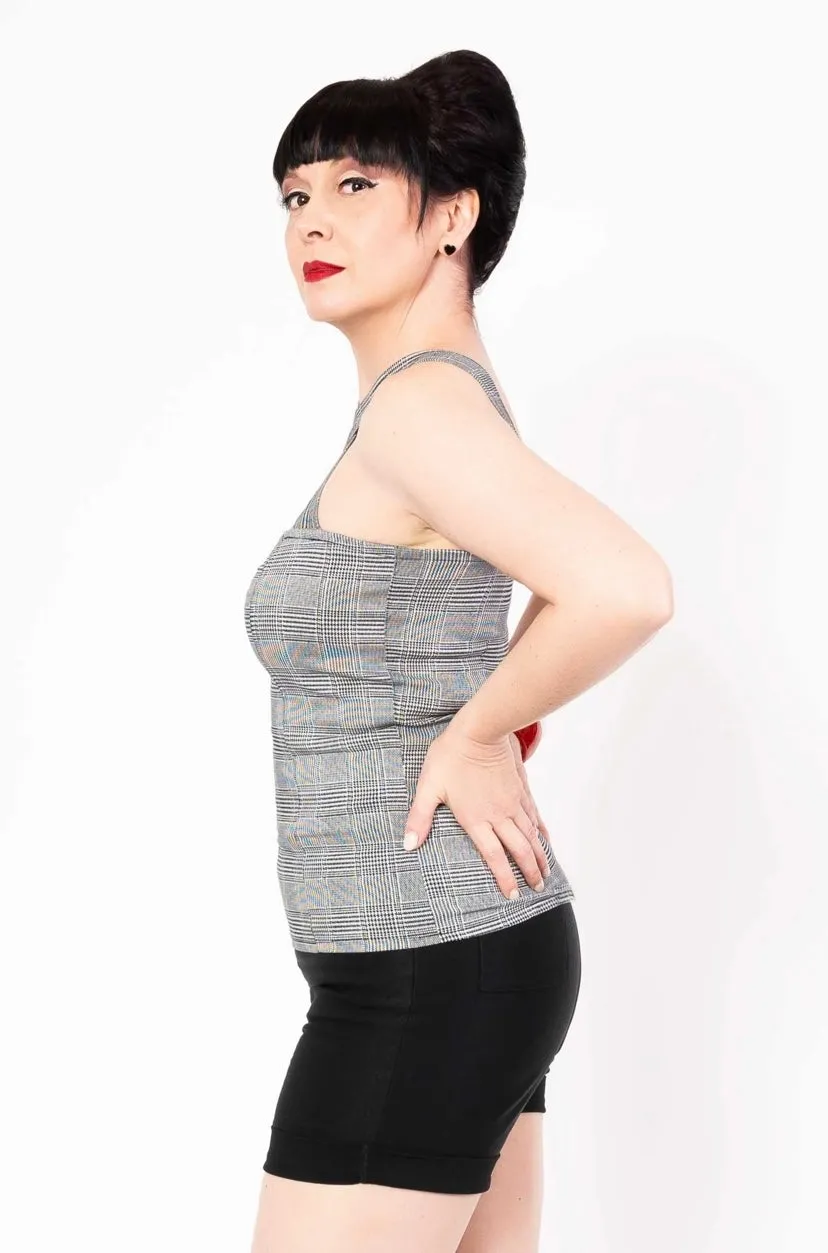 Camisole Vavavoom pied de poule sold by Vintage Romance product image thumbnail 2