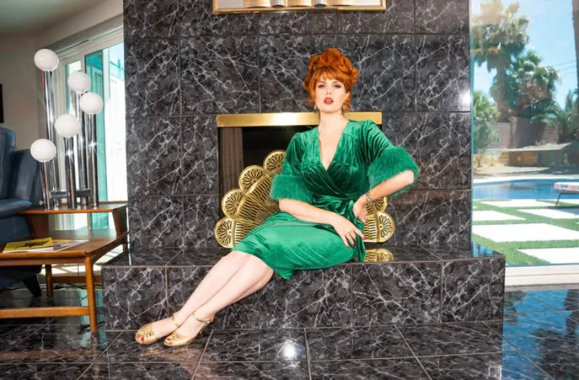 Robe 5th Avenue - vert sold by Vintage Romance product image thumbnail 3