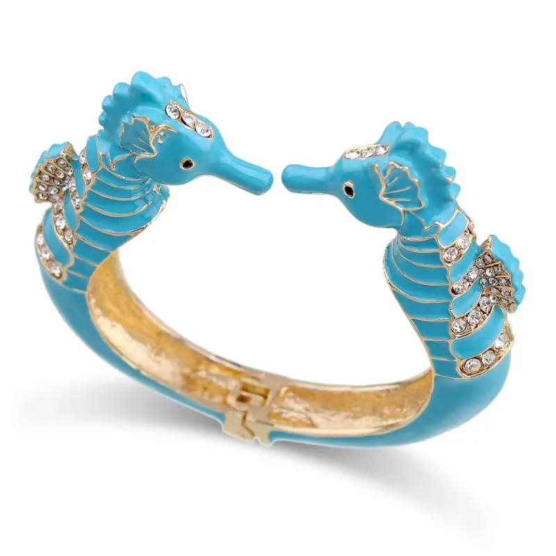 Bracelet cheval de mer - bleu sold by Vintage Romance