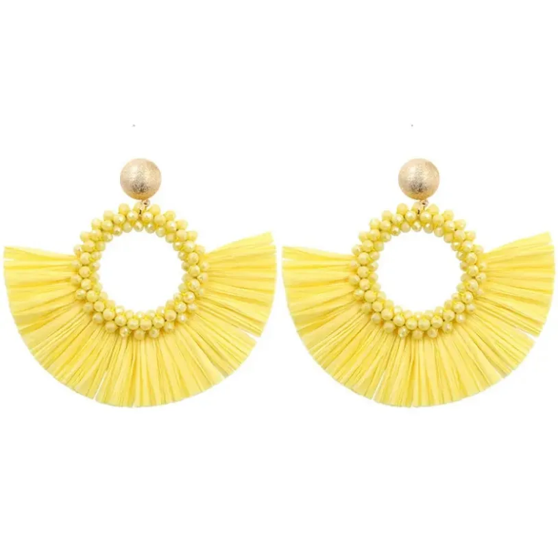 Boucles d’oreilles Sumac - Jaune sold by Vintage Romance