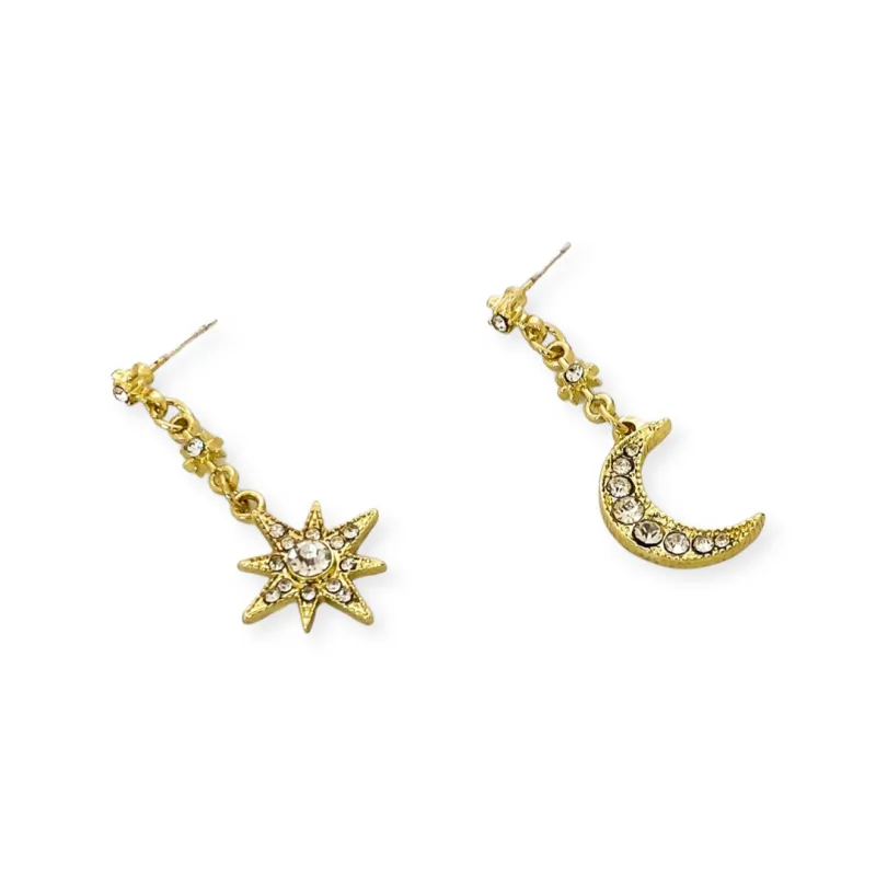 Boucles d’oreilles Constellation dorées sold by Vintage Romance