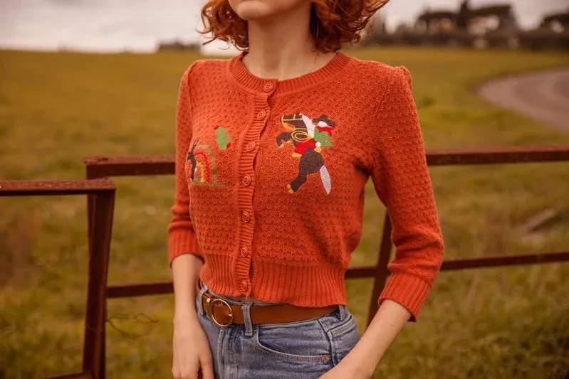 Cardigan head West - orange (précommande) sold by Vintage Romance product image thumbnail 3