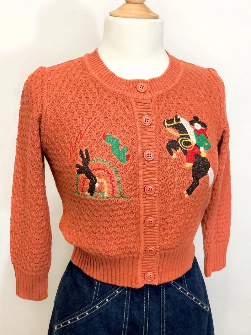 Cardigan head West - orange (précommande) sold by Vintage Romance product image thumbnail 5