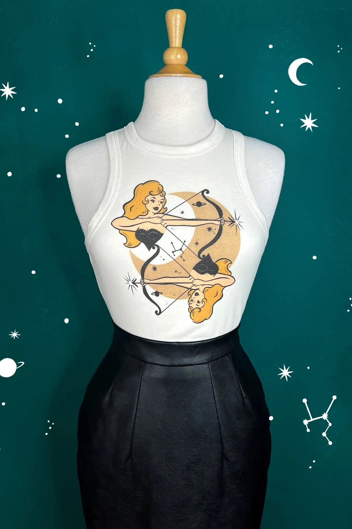 Camisole cosmic archer (précommande) sold by Vintage Romance