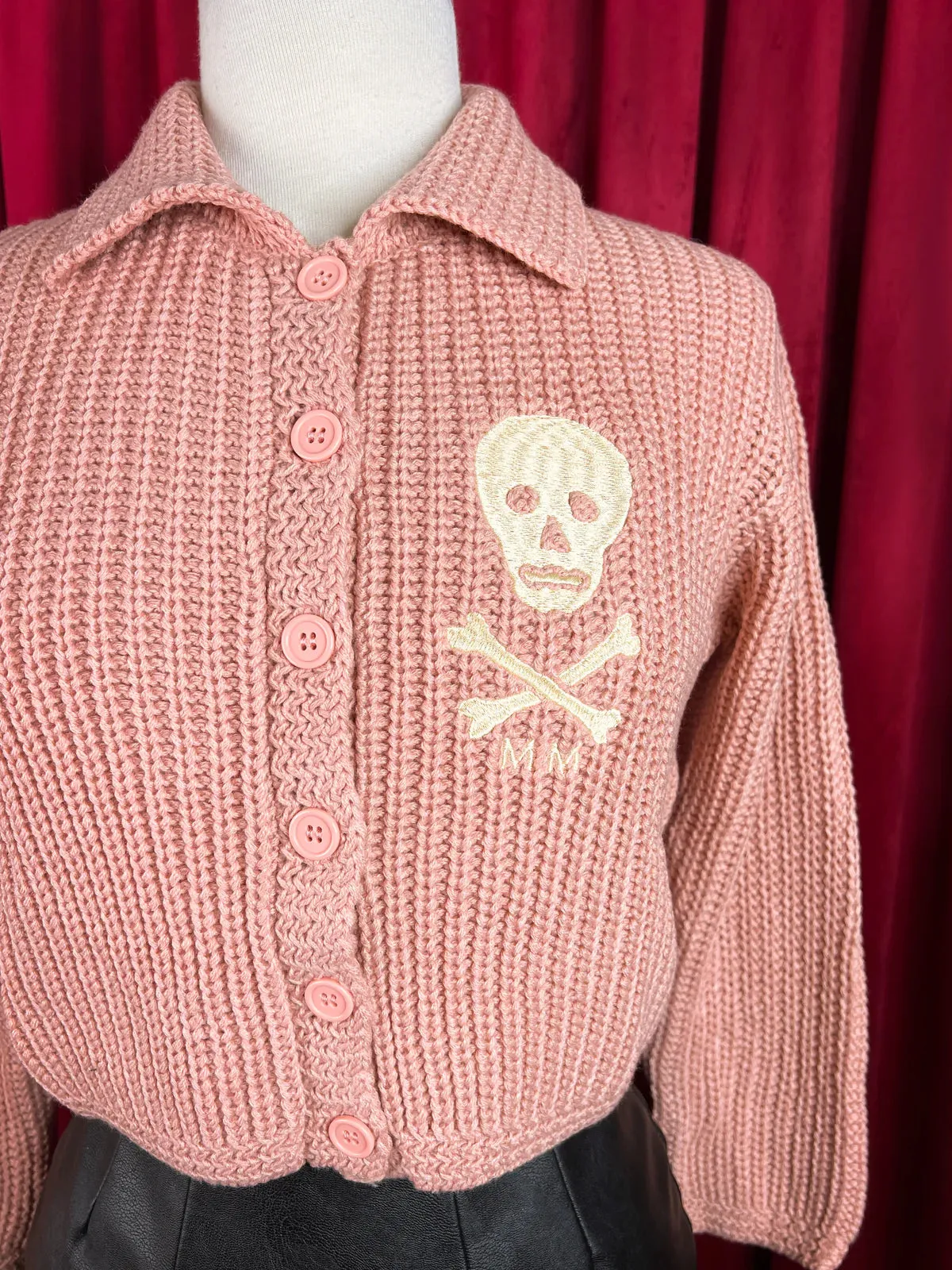 Veste MM skull - rose (précommande) sold by Vintage Romance product image thumbnail 3