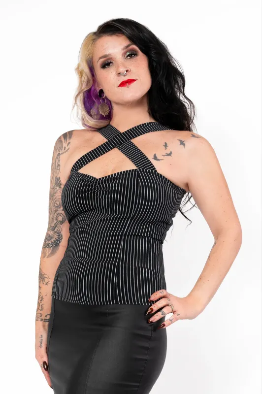 Camisole vavavoom - rayure sold by Vintage Romance