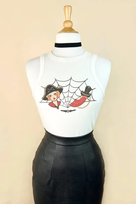 Camisole Scarlet Buccaneer (précommande) sold by Vintage Romance