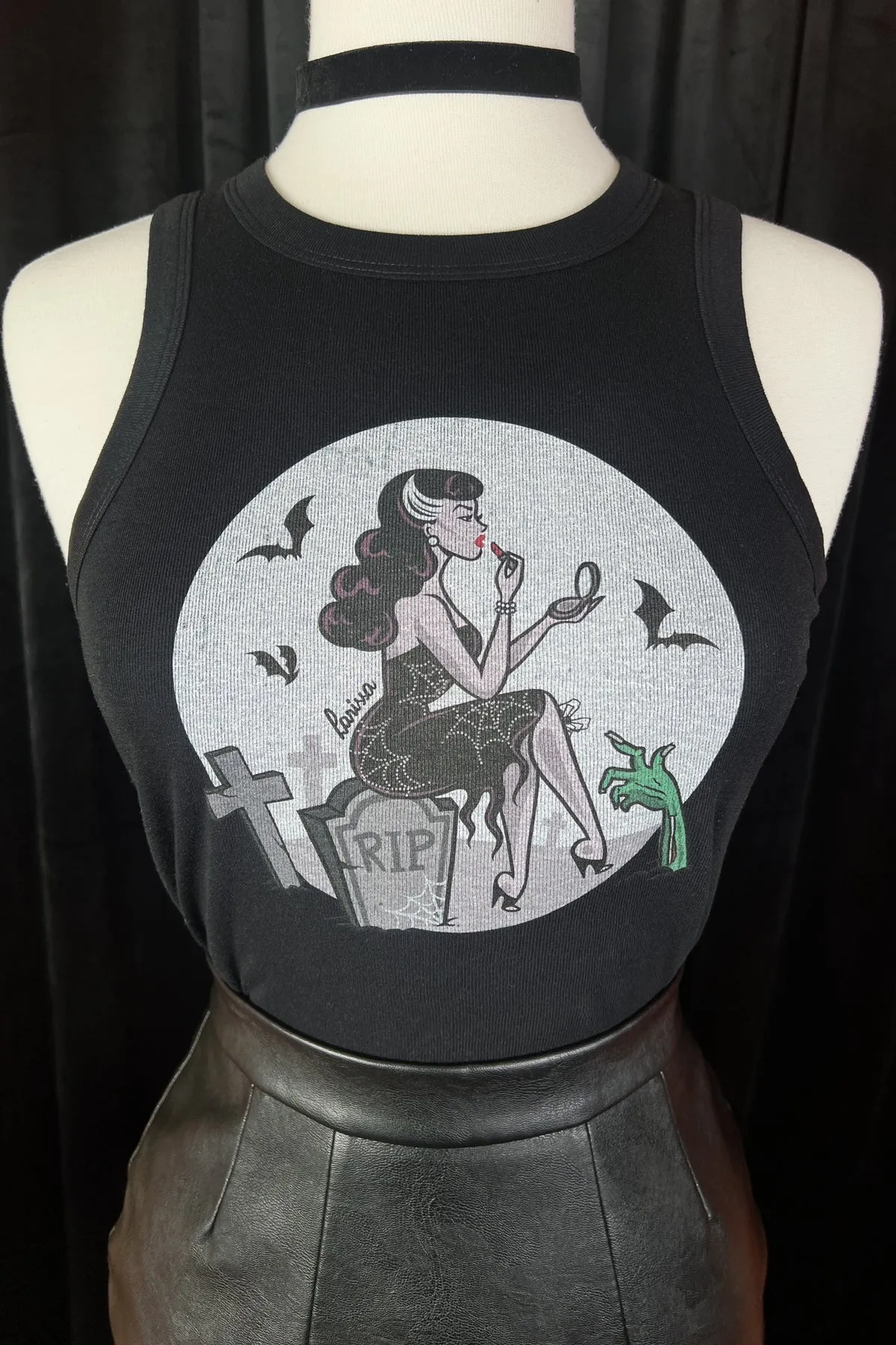 Camisole graveyard glamour (précommande) sold by Vintage Romance product image thumbnail 2