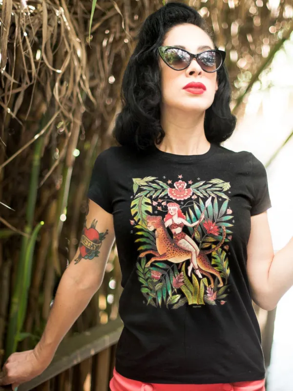 Queen of the jungle - noir sold by Vintage Romance