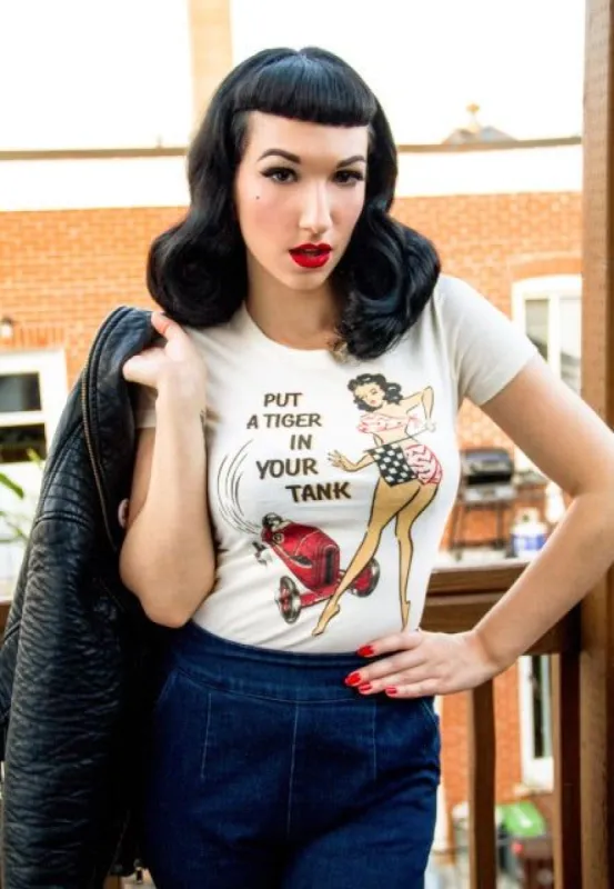 Put a tiger in your tank sold by Vintage Romance
