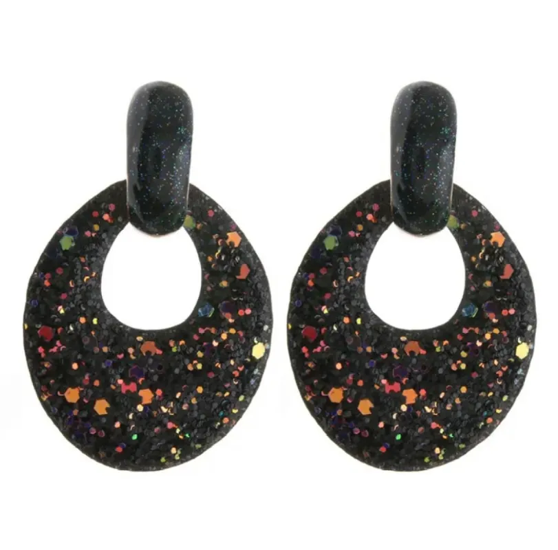Boucles d’oreilles Go-Go - Noire sold by Vintage Romance
