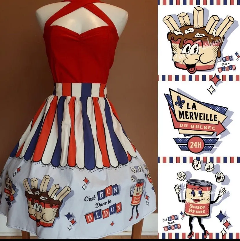 Jupe poutine la merveille du Québec sold by Vintage Romance product image thumbnail 4