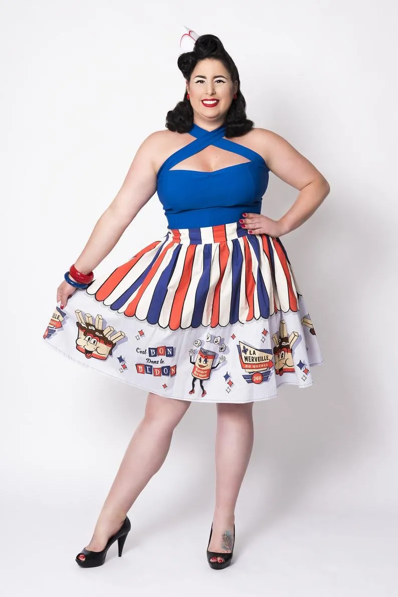 Jupe poutine la merveille du Québec sold by Vintage Romance