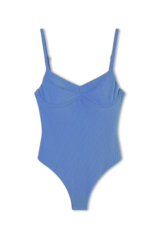Sky Stripe Rib One Piece sold by Zulu and Zephyr