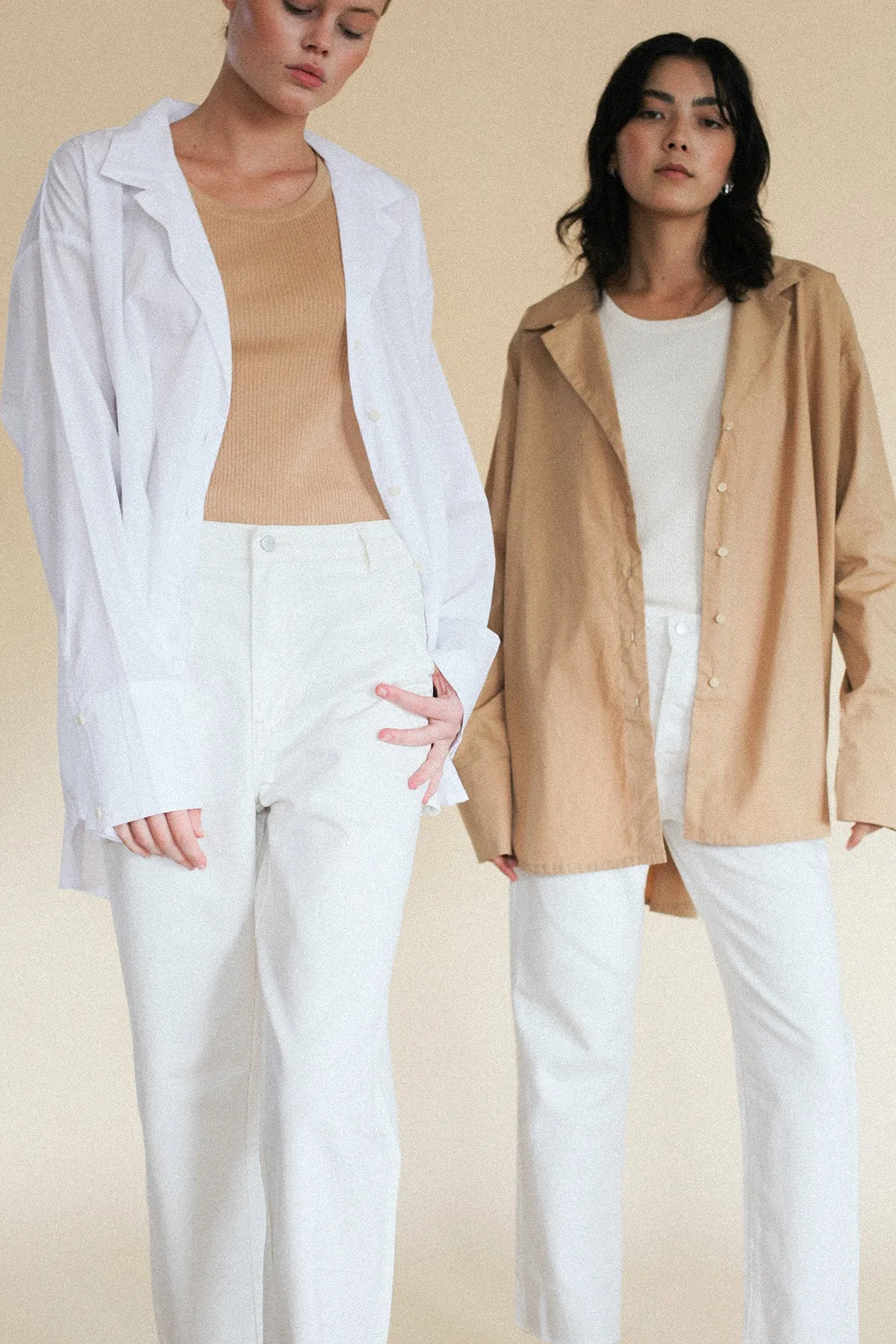 The High Rise Straight Leg Jean - Cream sold by Zulu and Zephyr product image thumbnail 2