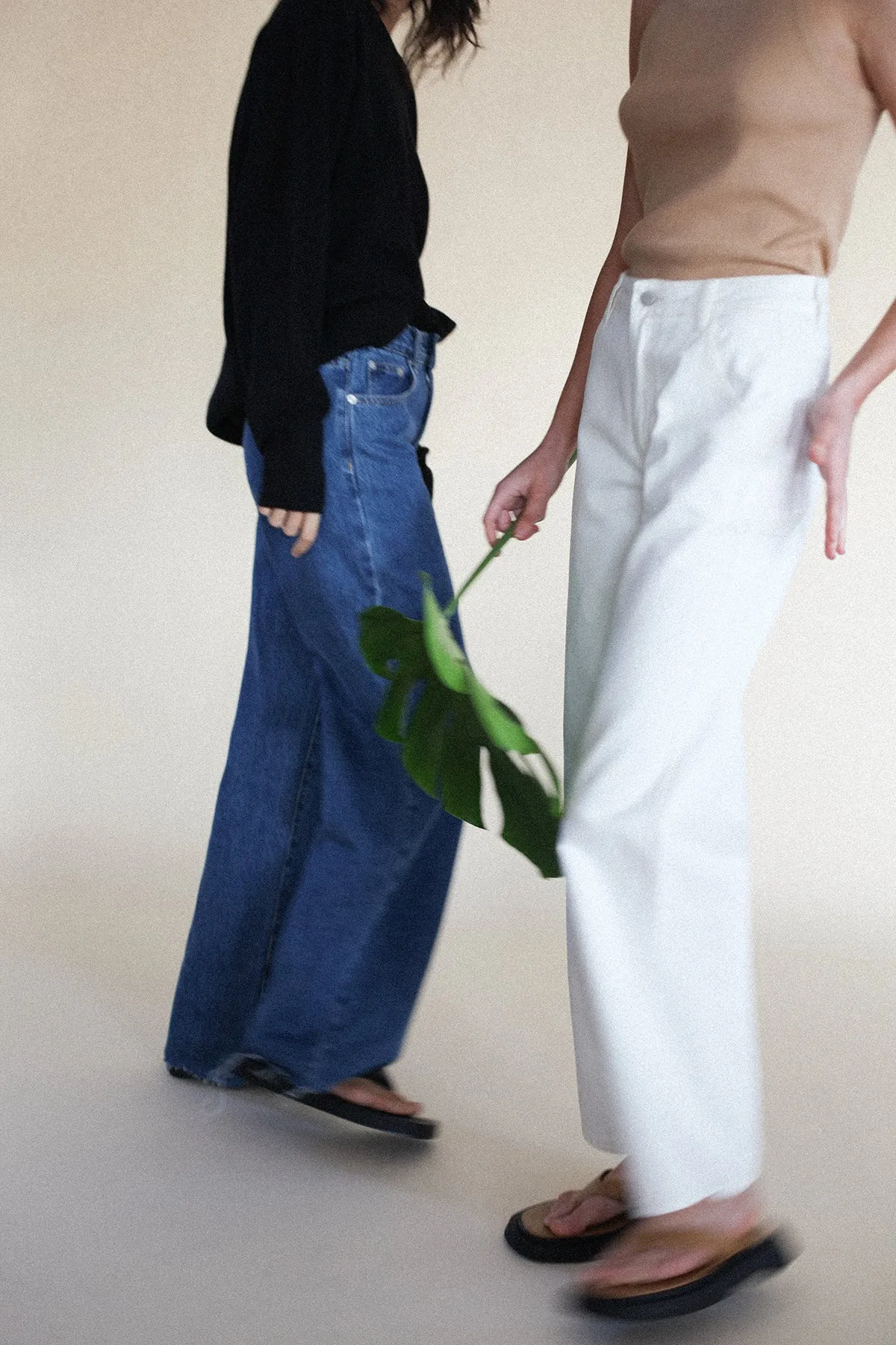 The High Rise Straight Leg Jean - Cream sold by Zulu and Zephyr product image thumbnail 4