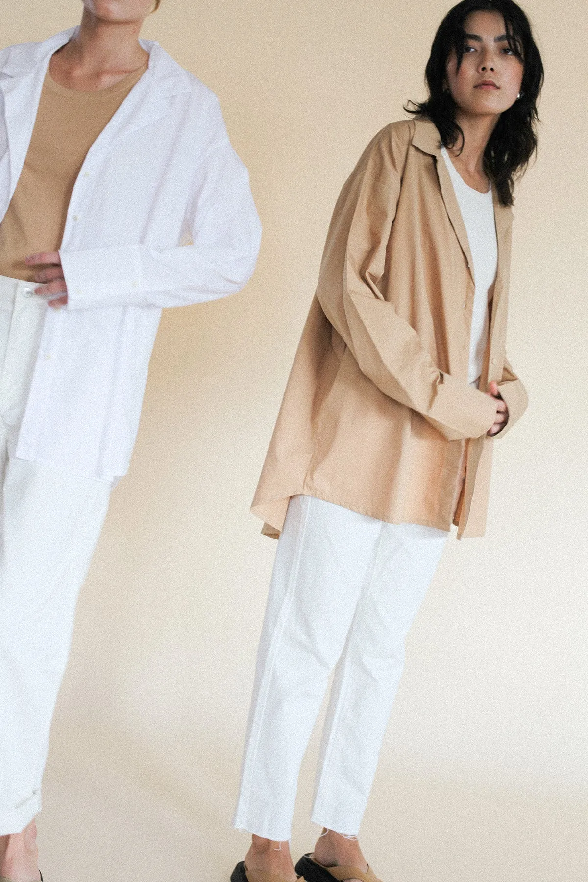 The High Rise Straight Leg Jean - Cream sold by Zulu and Zephyr product image thumbnail 3