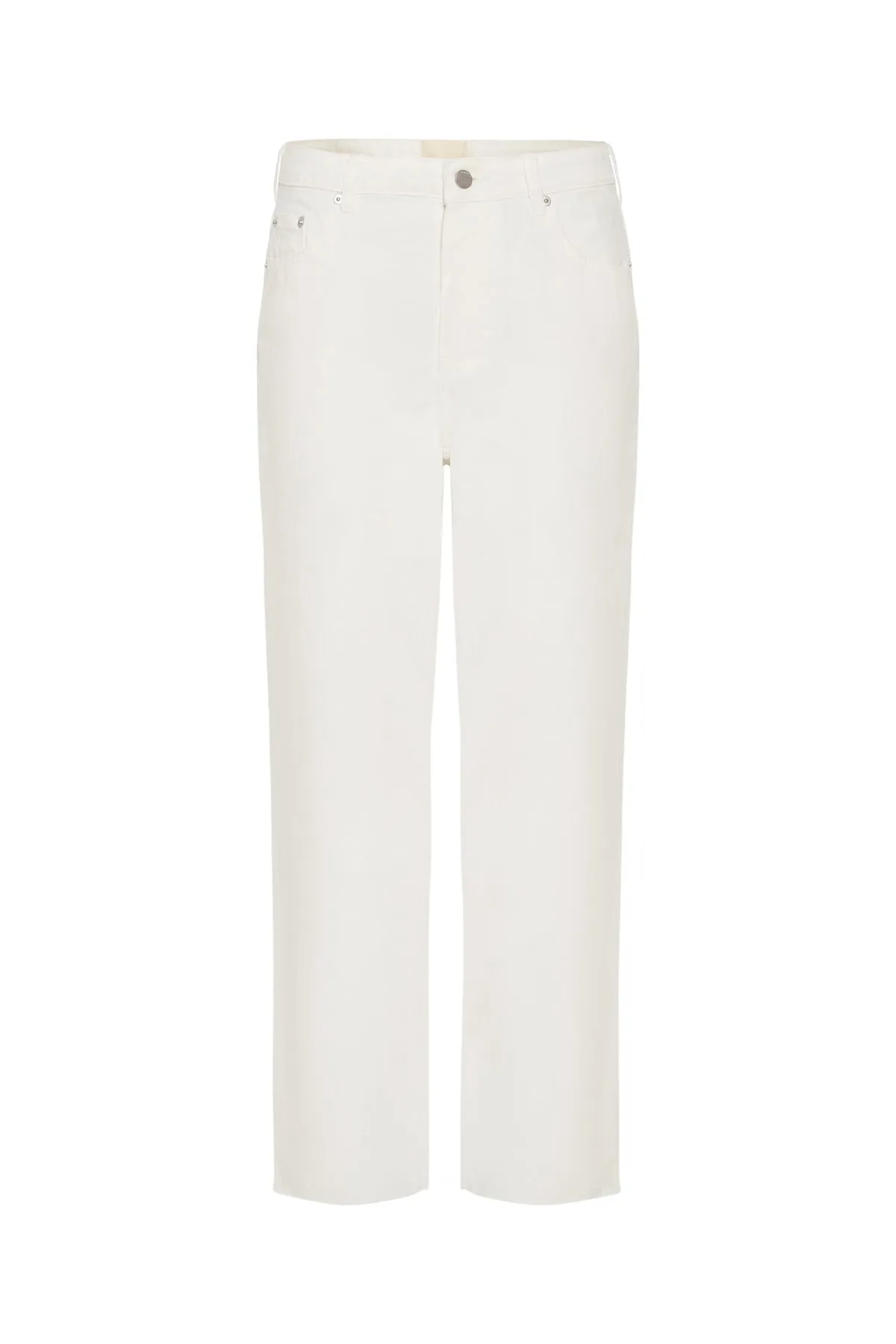 The High Rise Straight Leg Jean - Cream sold by Zulu and Zephyr