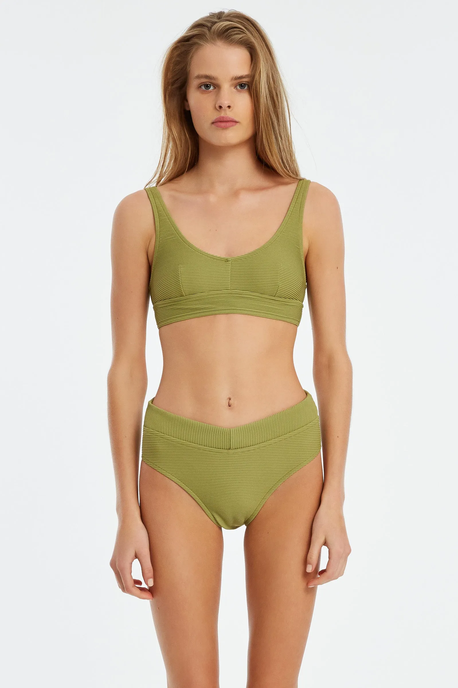 Signature V Waisted Brief - Olive sold by Zulu and Zephyr product image thumbnail 3