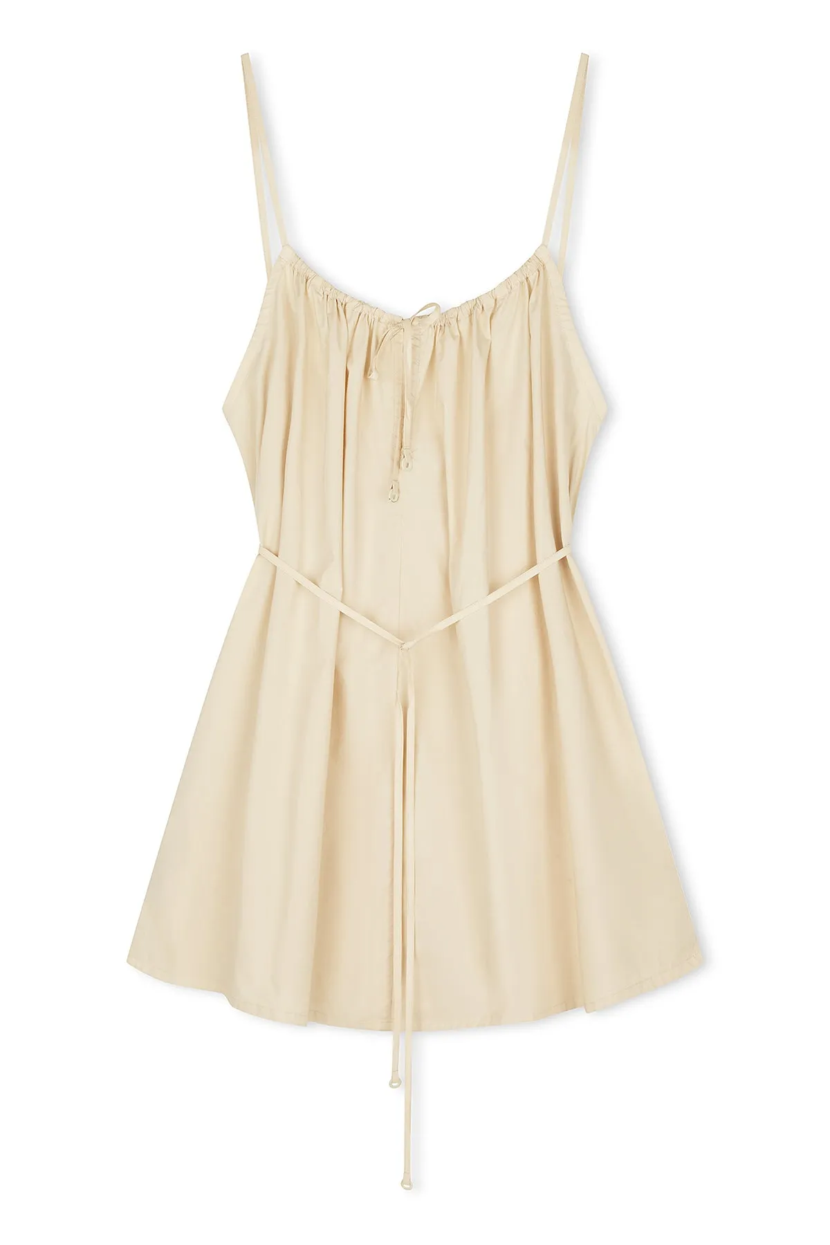 Cotton Poplin Dress - Husk sold by Zulu and Zephyr