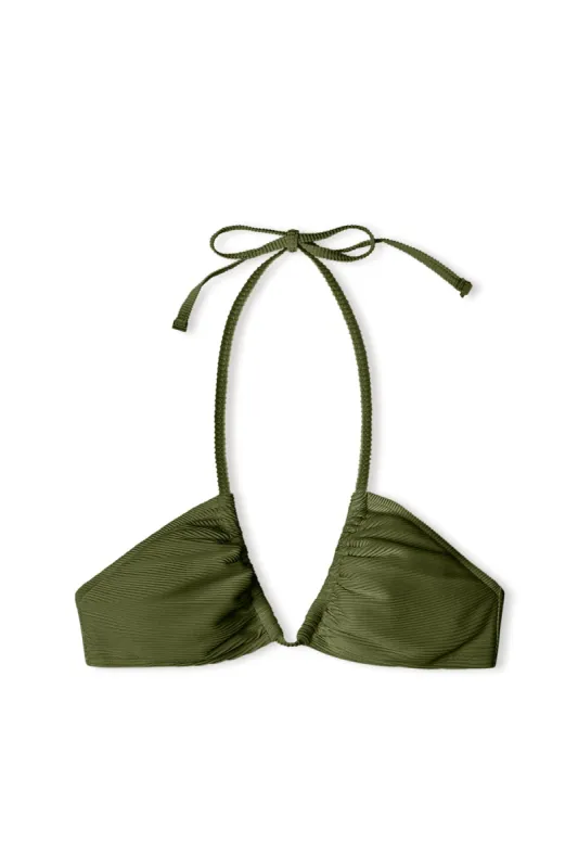 Signature Halter Top - Khaki sold by Zulu and Zephyr