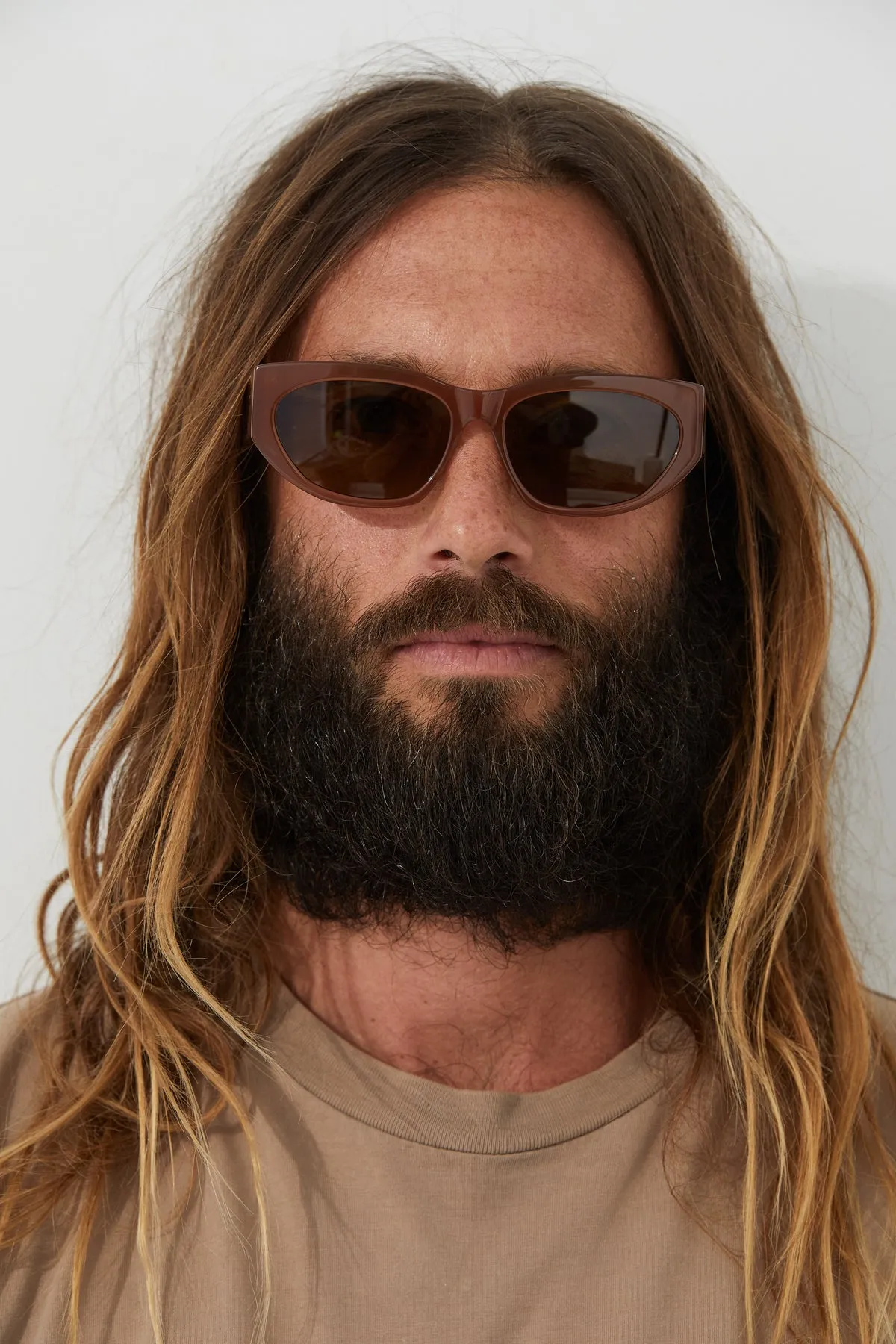 Zulu & Zephyr x Local Supply - Oval Sunglasses - Dune sold by Zulu and Zephyr product image thumbnail 3