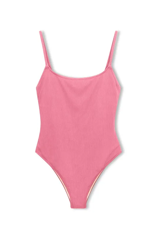 Signature Simple One Piece - Flamingo Pink sold by Zulu and Zephyr