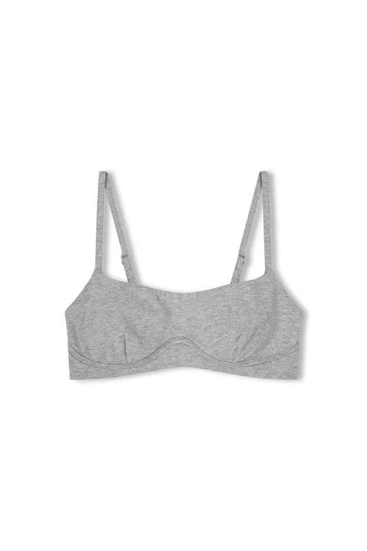 Grey Marle Bralette sold by Zulu and Zephyr