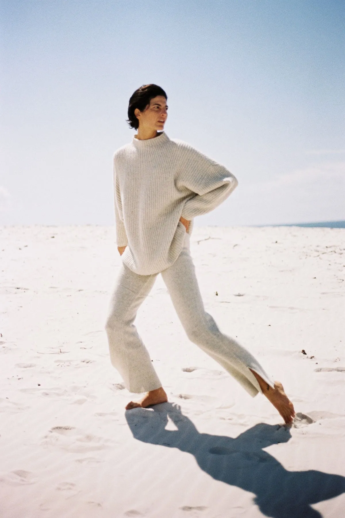 Grey Marle RWS Merino Wool Blend Knit Pant sold by Zulu and Zephyr product image thumbnail 4