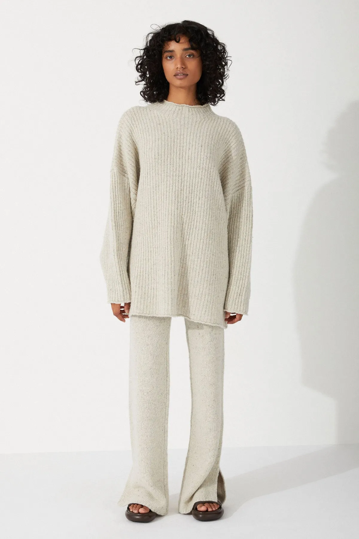 Grey Marle RWS Merino Wool Blend Knit Pant sold by Zulu and Zephyr product image thumbnail 2