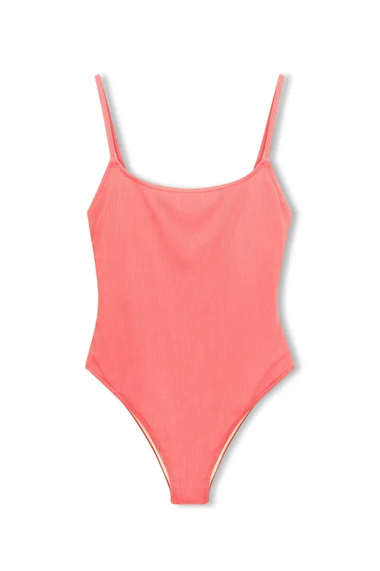 Signature Simple One Piece - Coral sold by Zulu and Zephyr